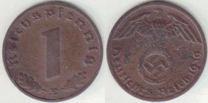 1939 E Germany 1 Pfennig A000246